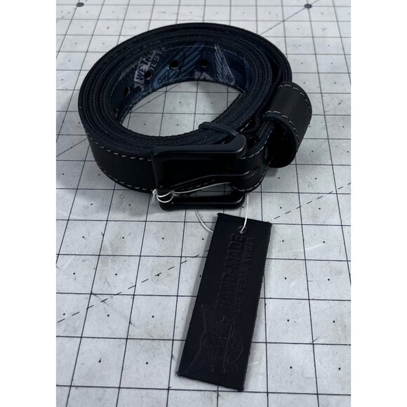 Independence Leather Gun Belt Scuba Nylon Black Leather “We the People”  Sz. 40 - Picture 2 of 7